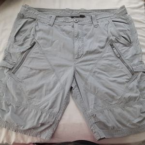 Armani exchange utility zip shorts